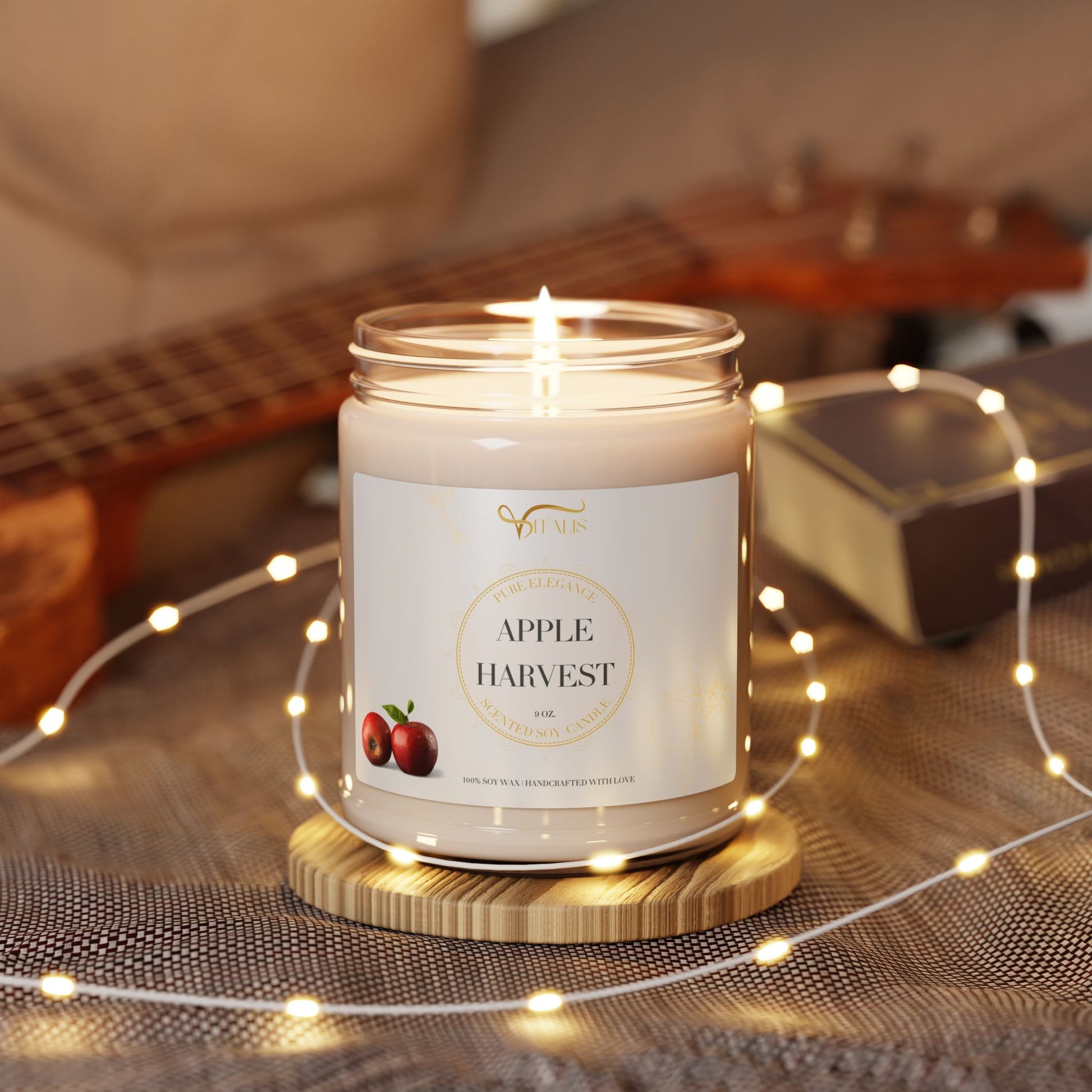 Scented Soy Candle Vitalis -| 9oz Elegant Home Decor - Vitalis Collection