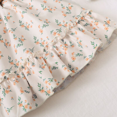 Single Shoulder Top and Printed Skirt Set - Vitalis Collection