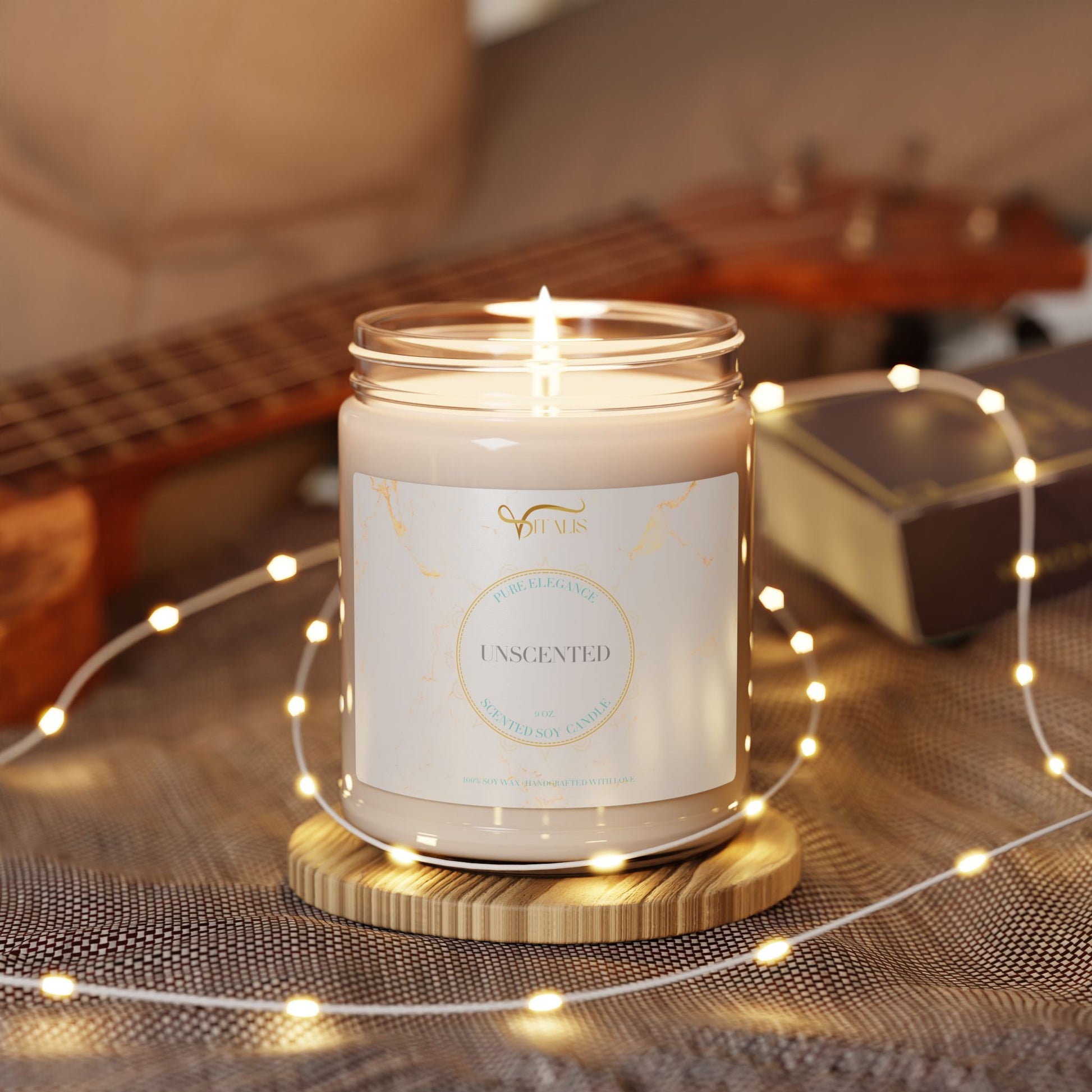 Scented Soy Candle Vitalis -| 9oz Elegant Home Decor - Vitalis Collection