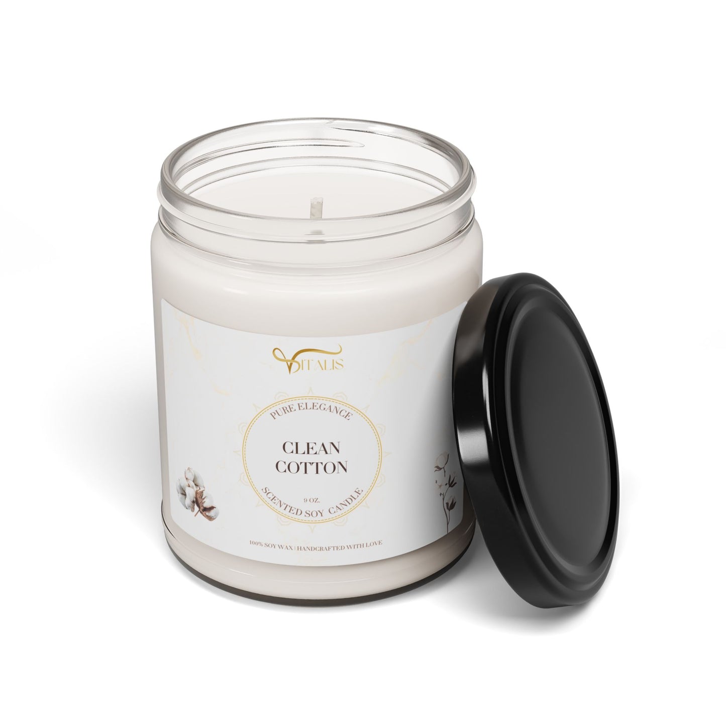 Scented Soy Candle Vitalis -| 9oz Elegant Home Decor - Vitalis Collection