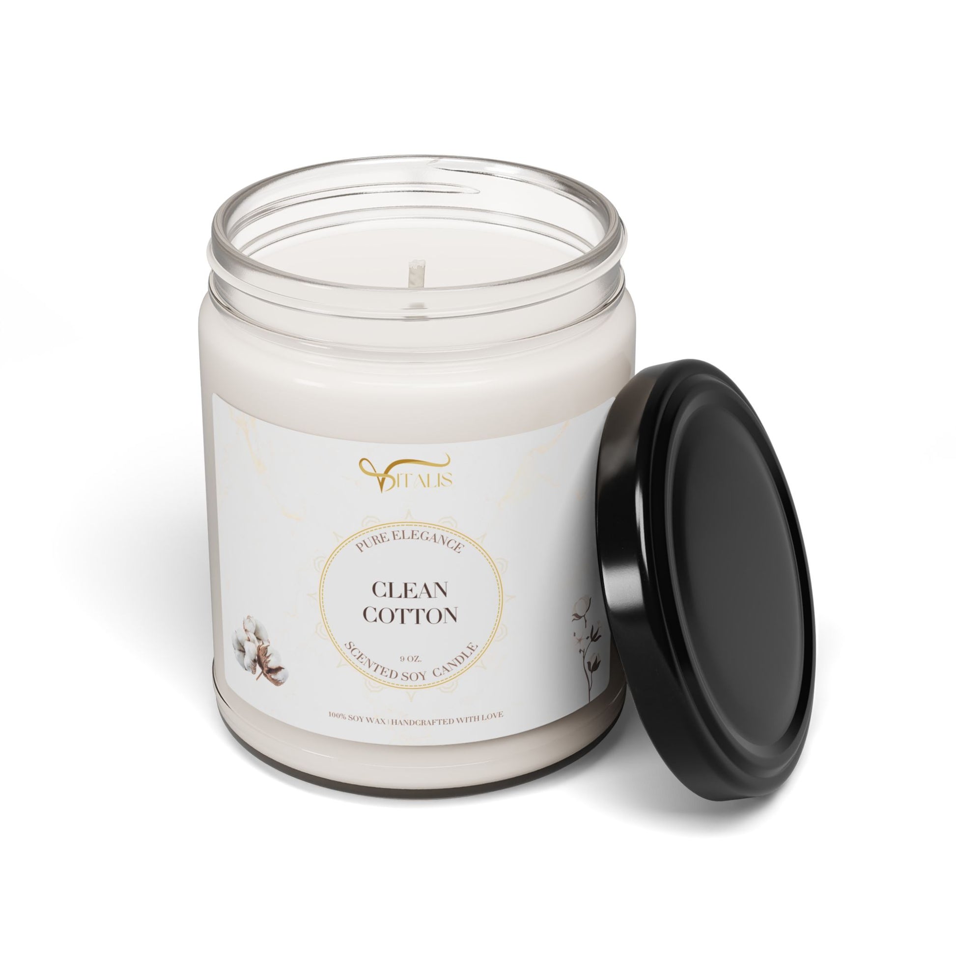Scented Soy Candle Vitalis -| 9oz Elegant Home Decor - Vitalis Collection