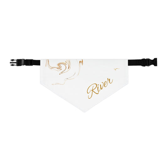 Personalized Pet Bandana Collar - Custom Name Dog Accessory for Stylish Pets - Vitalis Collection
