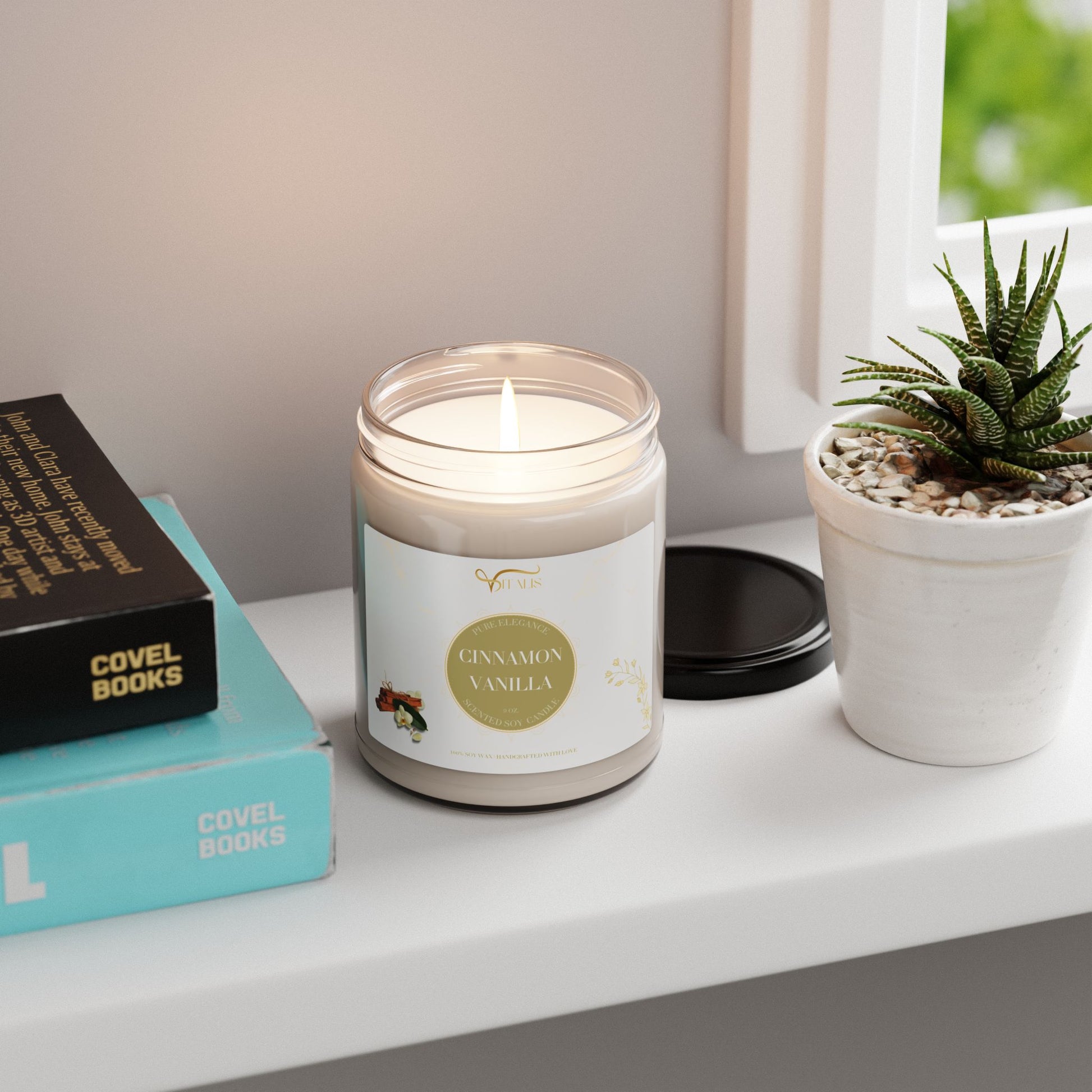 Scented Soy Candle Vitalis -| 9oz Elegant Home Decor - Vitalis Collection