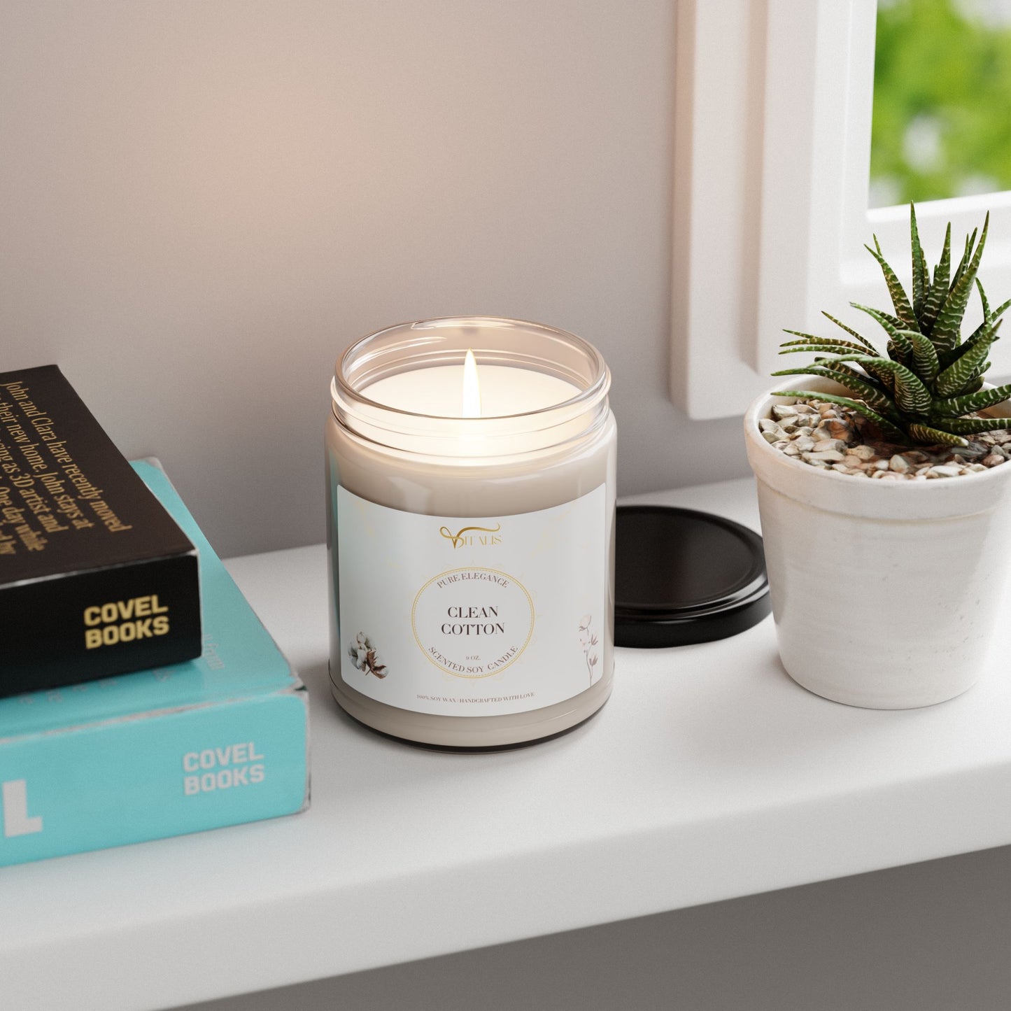 Scented Soy Candle Vitalis -| 9oz Elegant Home Decor - Vitalis Collection