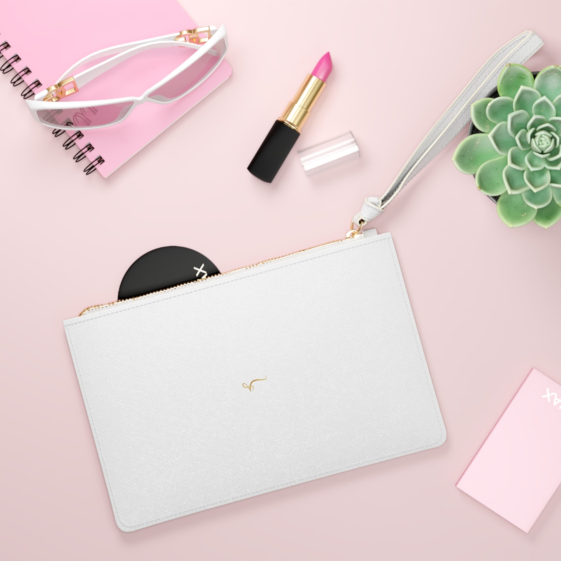Elegant White Clutch Bag Vitalis- Versatile Accessory for Any Occasion - Vitalis Collection