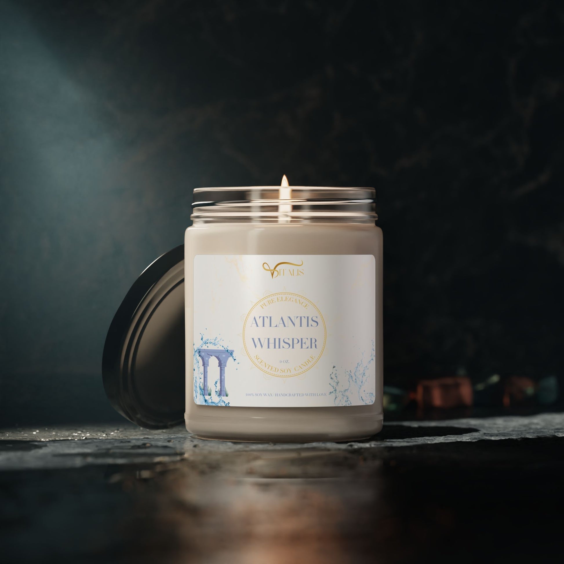 Scented Soy Candle Vitalis -| 9oz Elegant Home Decor - Vitalis Collection