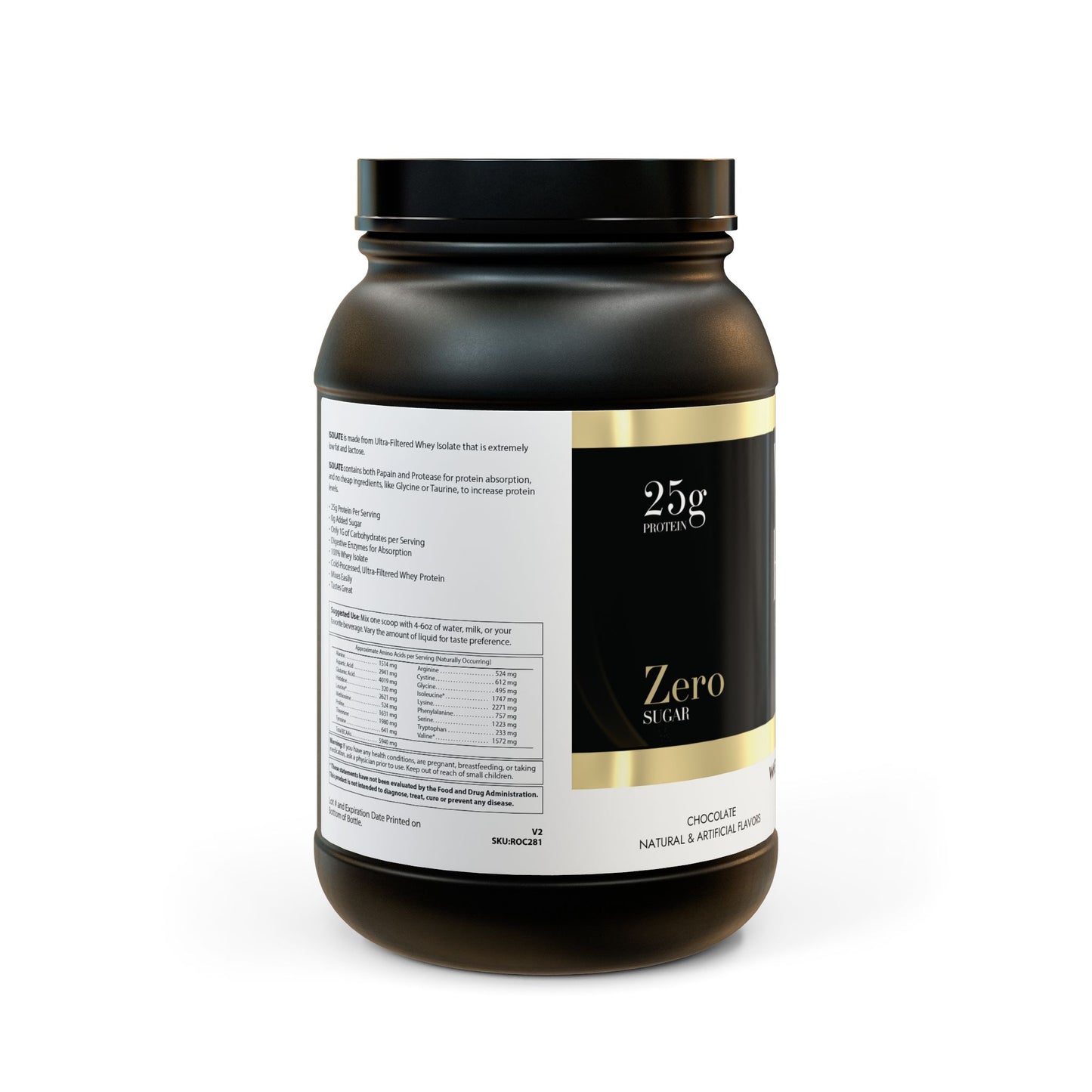 Whey Isolate Protein Supplement (907g, 2lb) - Vitalis Collection
