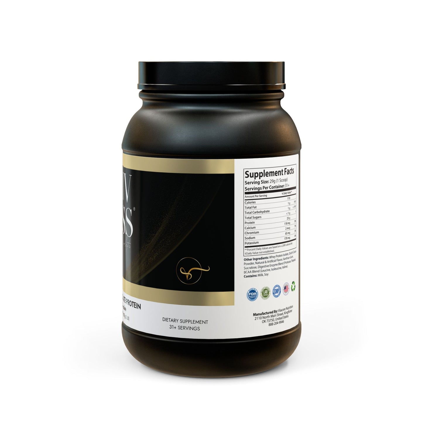 Whey Isolate Protein Supplement (907g, 2lb) - Vitalis Collection