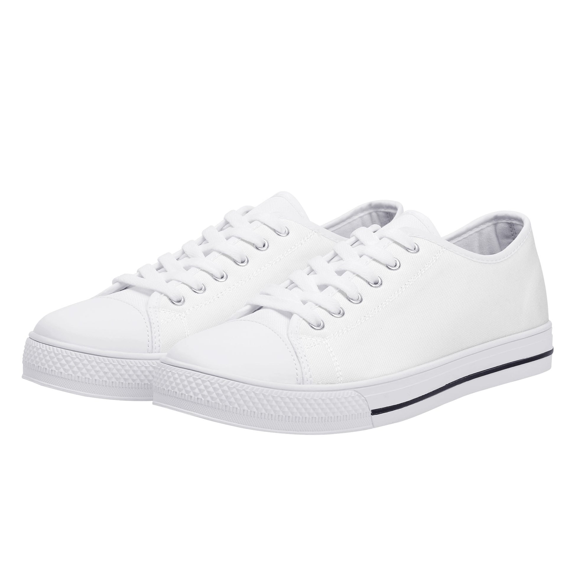 Womens Rubber Low Top Canvas Shoes - Vitalis Collection