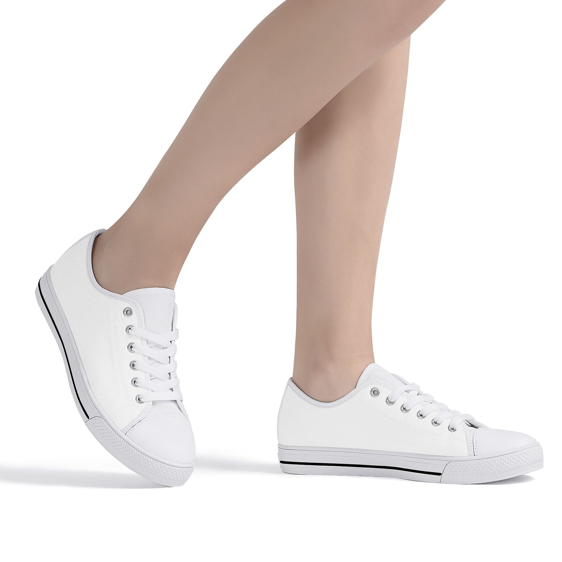 Womens Rubber Low Top Canvas Shoes - Vitalis Collection