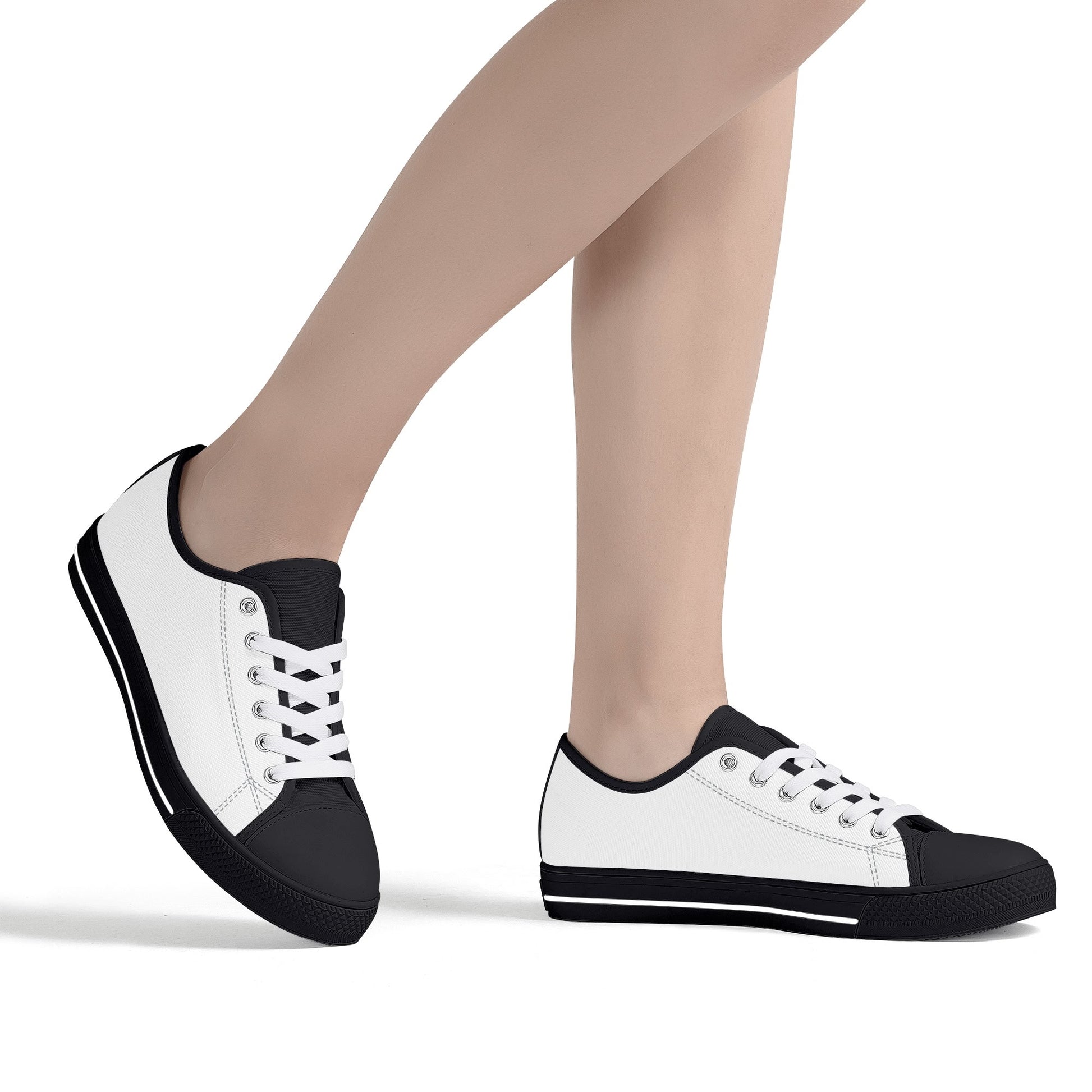 Womens Rubber Low Top Canvas Shoes - Vitalis Collection