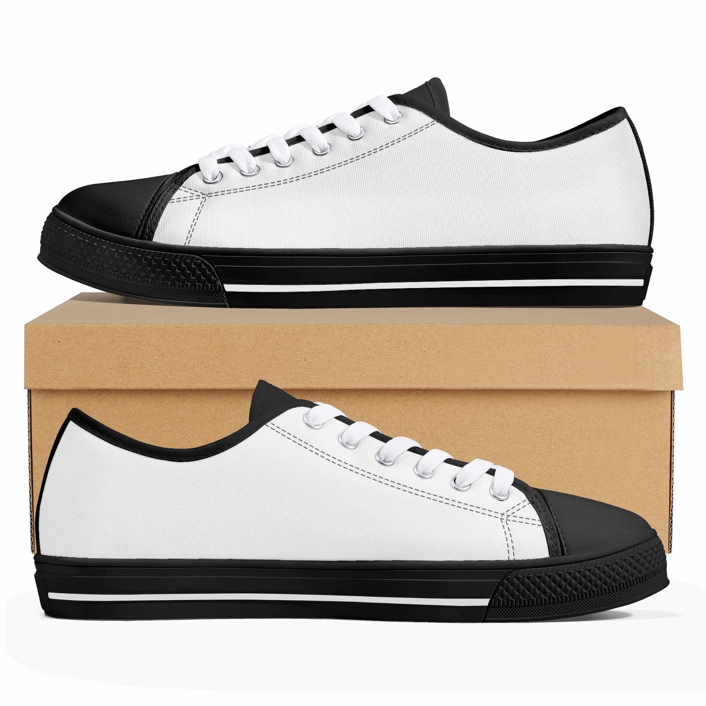 Womens Rubber Low Top Canvas Shoes - Vitalis Collection