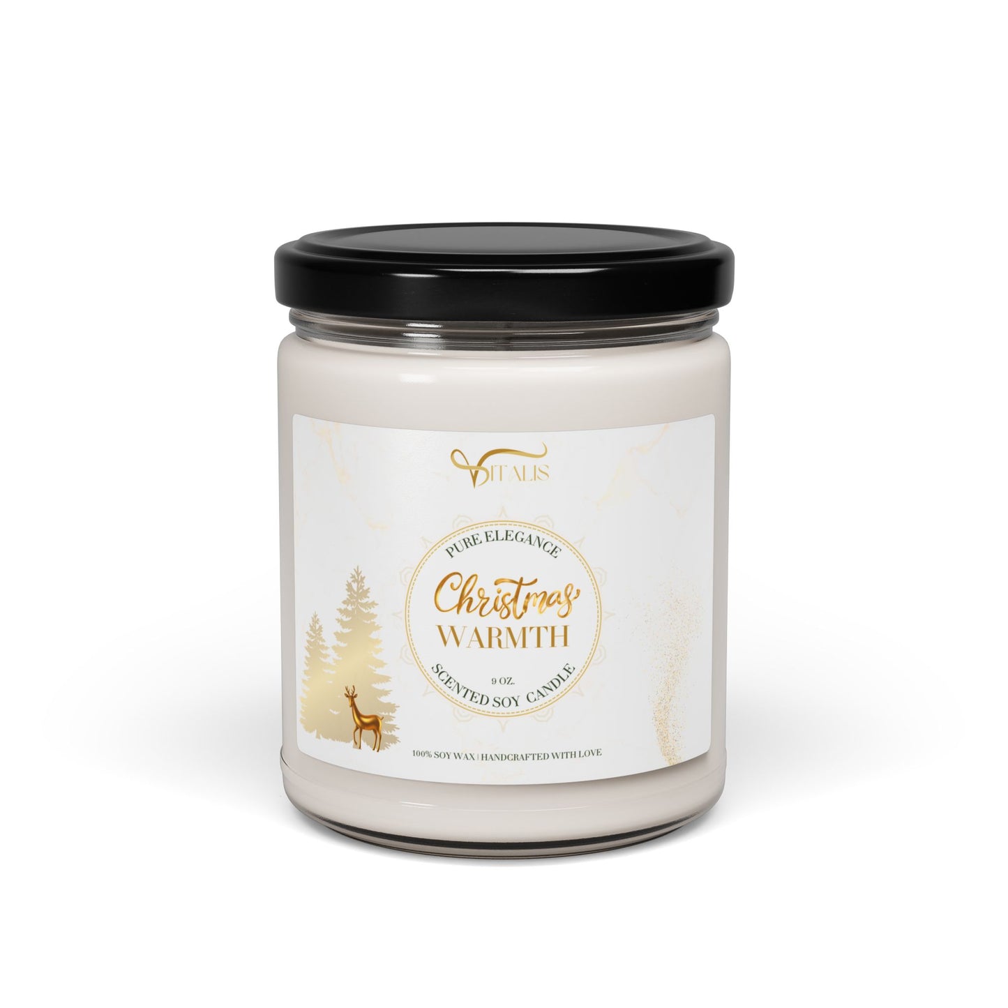 Scented Soy Candle Vitalis -| 9oz Elegant Home Decor - Vitalis Collection