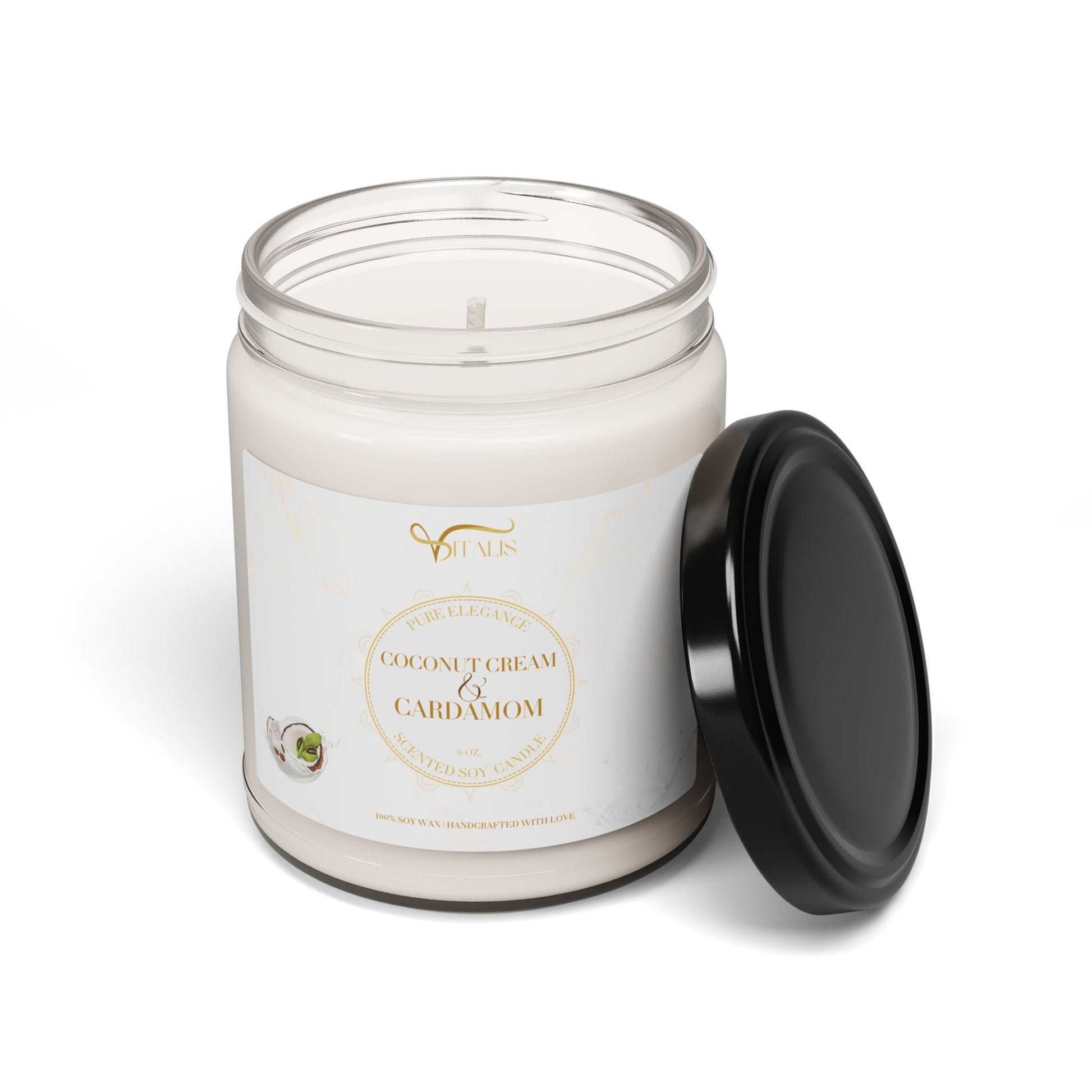 Scented Soy Candle Vitalis -| 9oz Elegant Home Decor - Vitalis Collection