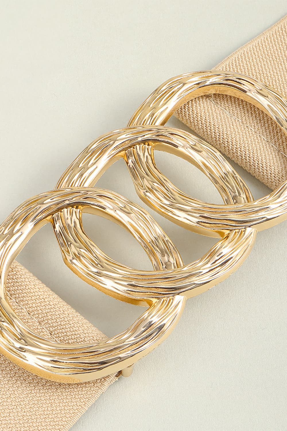 Zinc Alloy Buckle Elastic Wide Belt - Vitalis Collection
