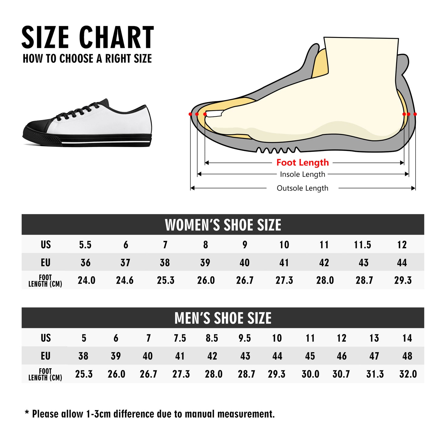 Womens Rubber Low Top Canvas Shoes - Vitalis Collection