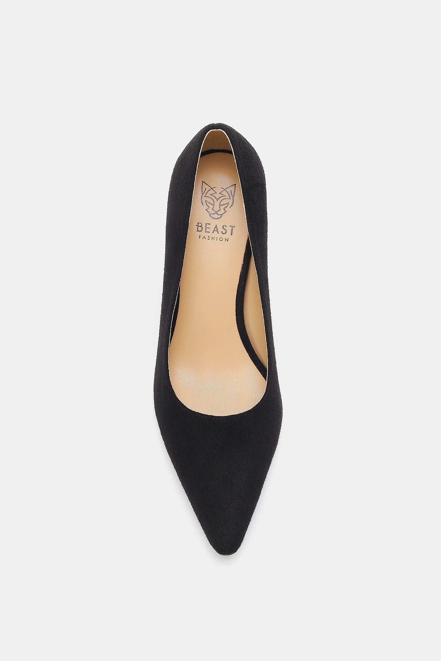 Beast Fashion Faux Suede Point Toe Pumps - Vitalis Collection