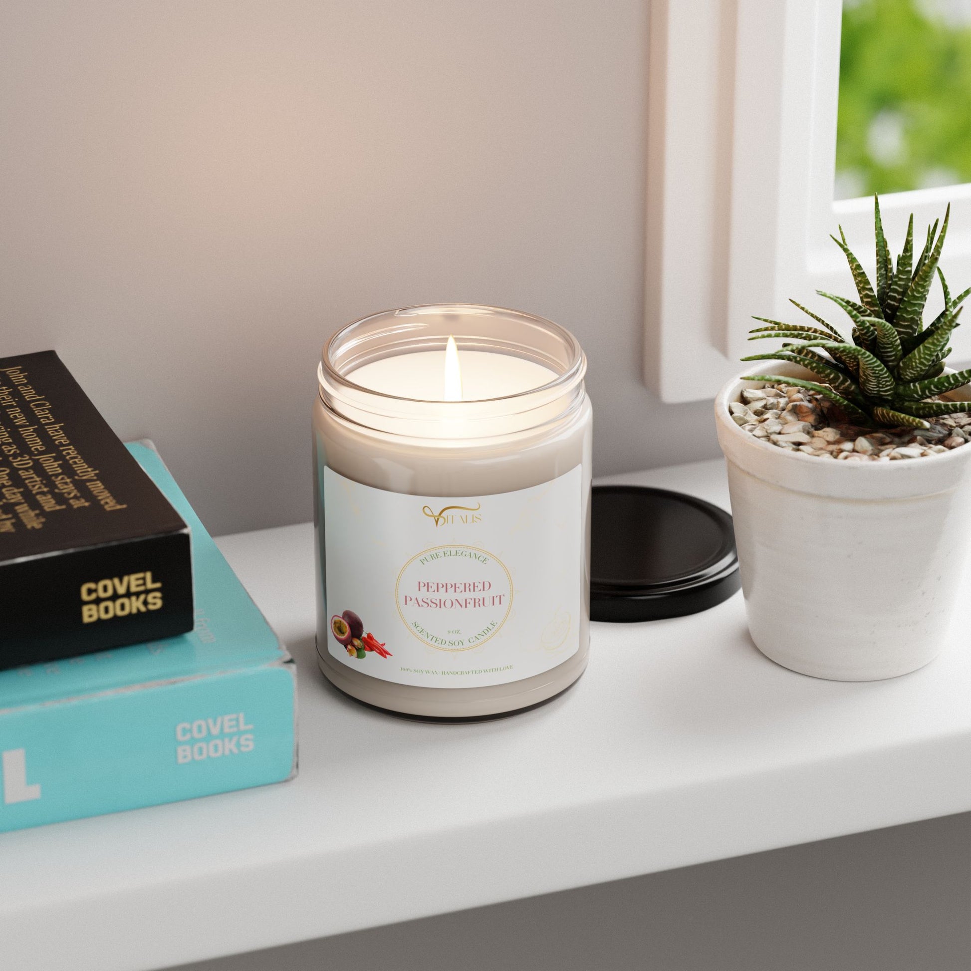 Scented Soy Candle Vitalis -| 9oz Elegant Home Decor - Vitalis Collection