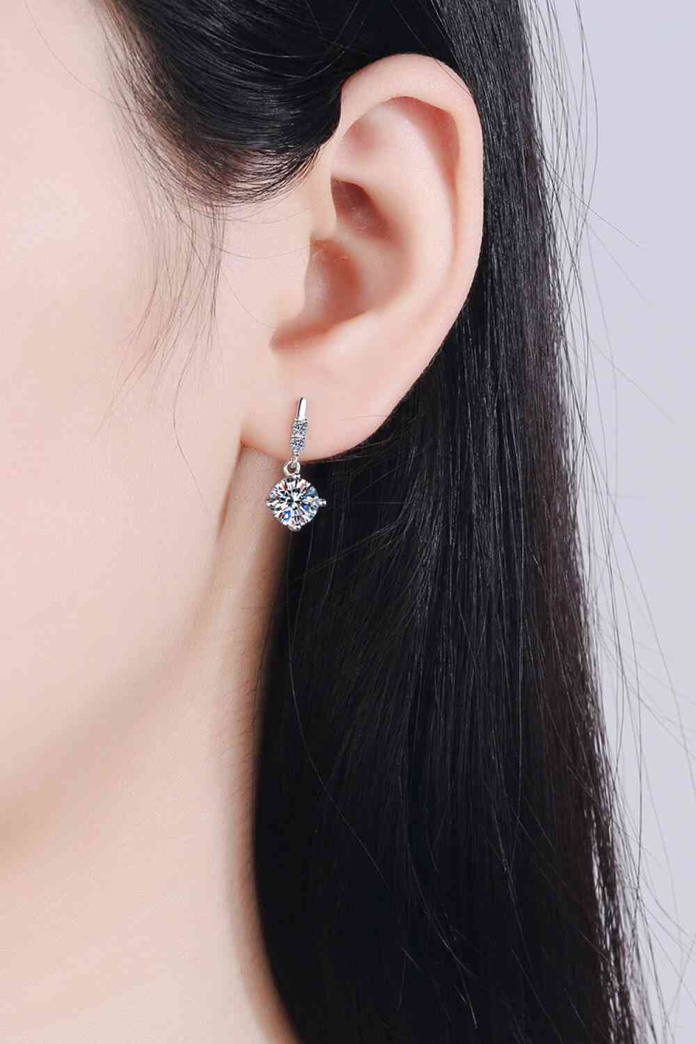 Moissanite Drop Earrings - Vitalis Collection
