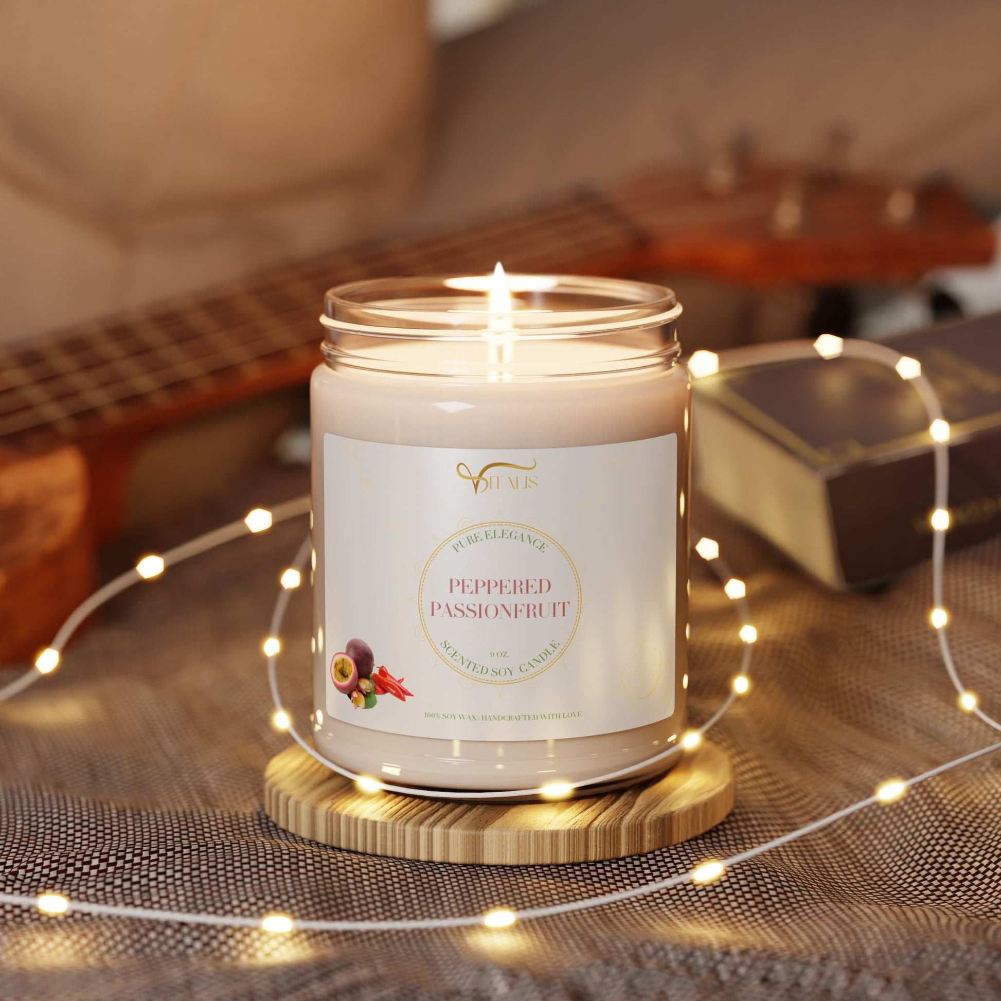 Scented Soy Candle Vitalis -| 9oz Elegant Home Decor - Vitalis Collection