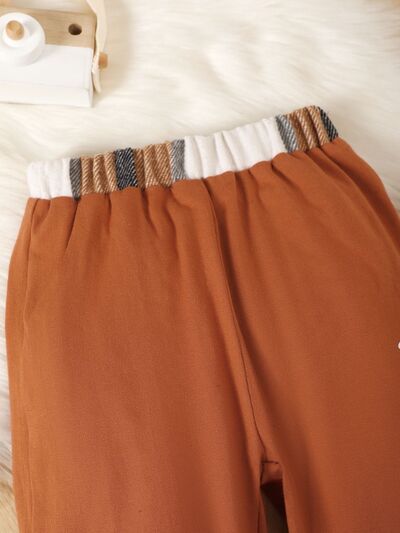 Color Block Button Up Top and Pants Set - Vitalis Collection