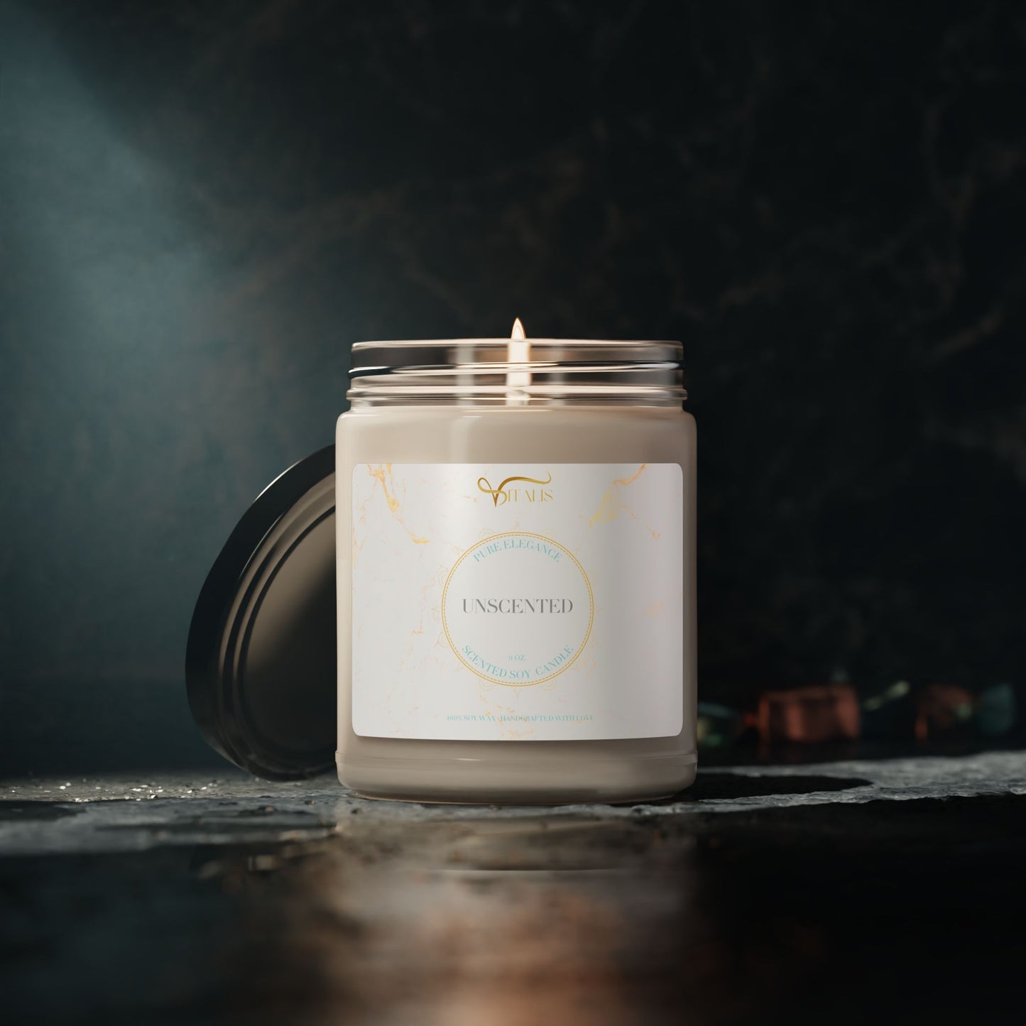 Scented Soy Candle Vitalis -| 9oz Elegant Home Decor - Vitalis Collection