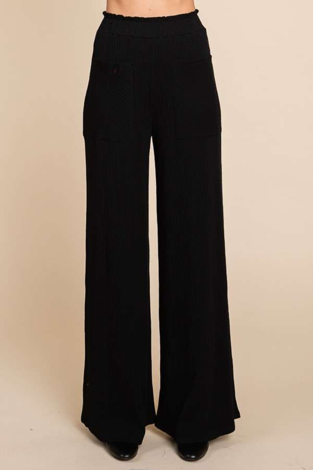 Culture Code Full Size High Waist Wide Leg Pants - Vitalis Collection