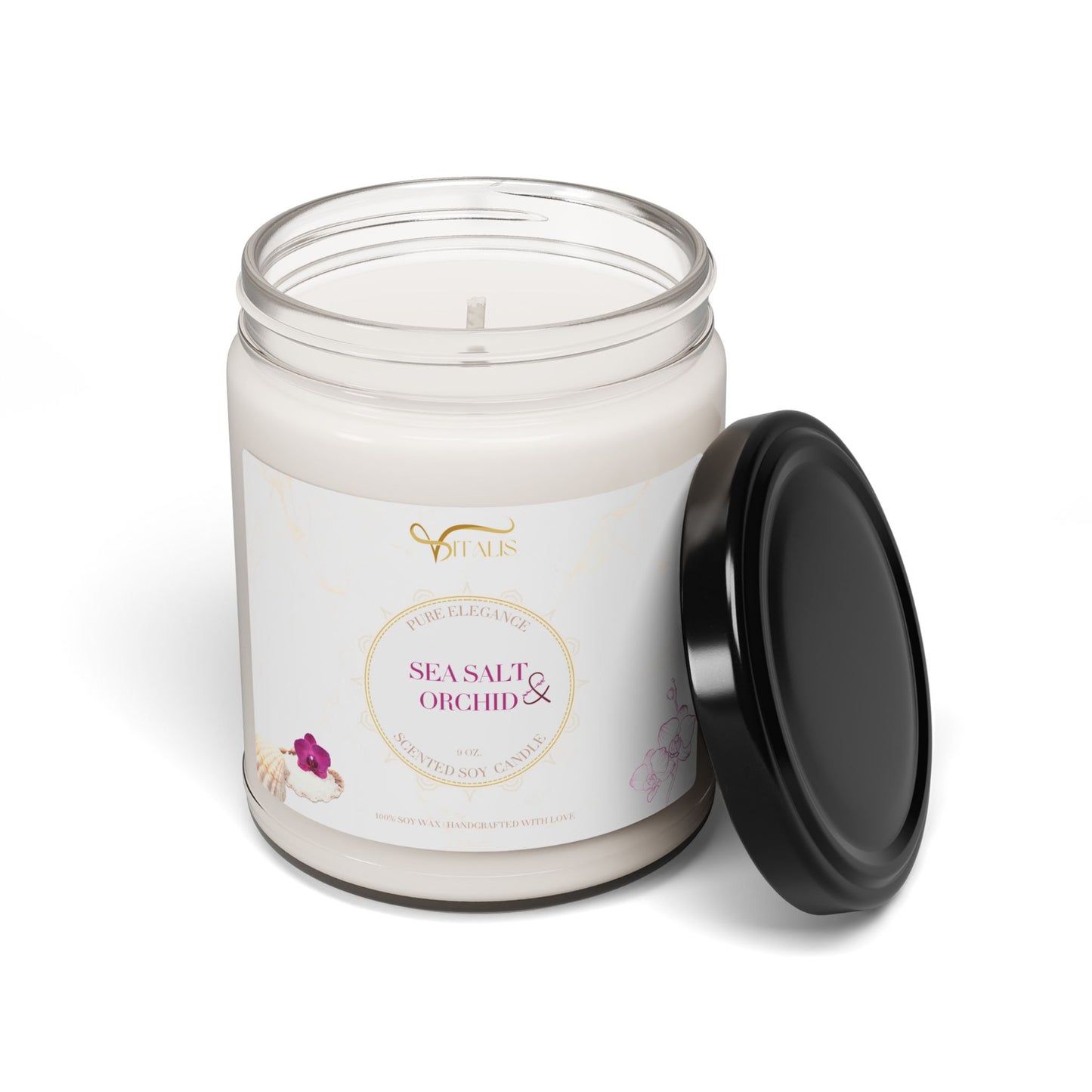 Scented Soy Candle Vitalis -| 9oz Elegant Home Decor - Vitalis Collection