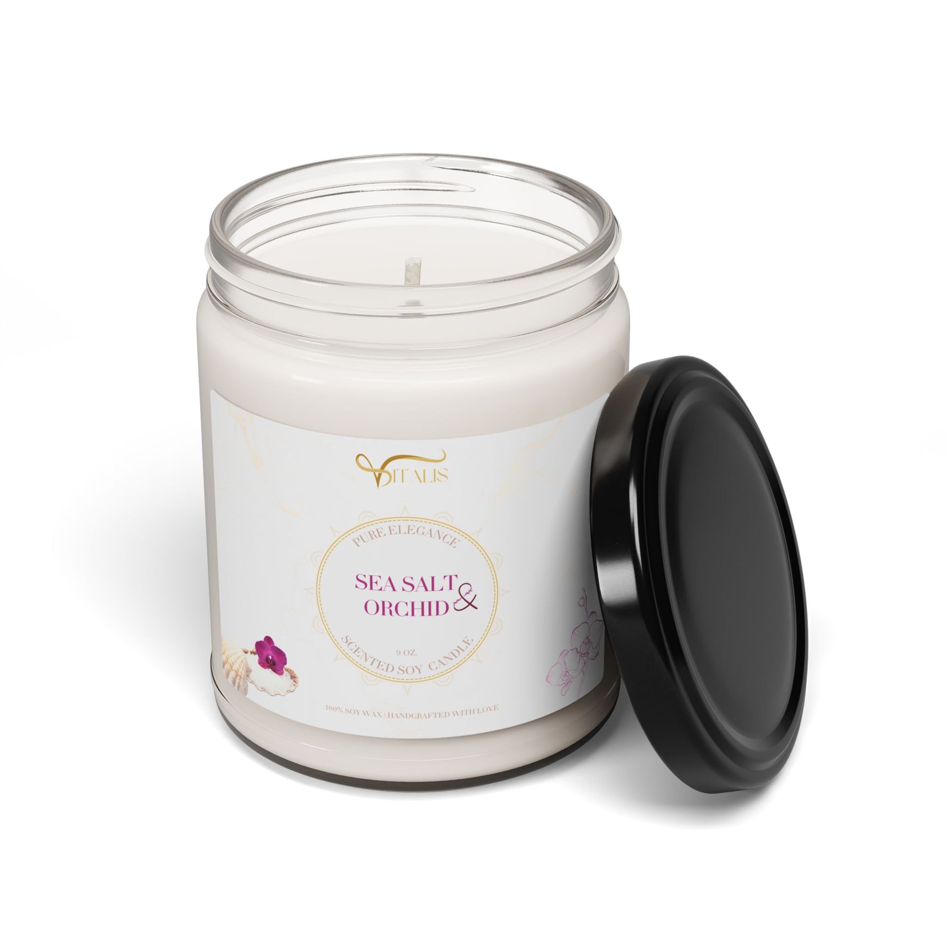 Scented Soy Candle Vitalis -| 9oz Elegant Home Decor - Vitalis Collection