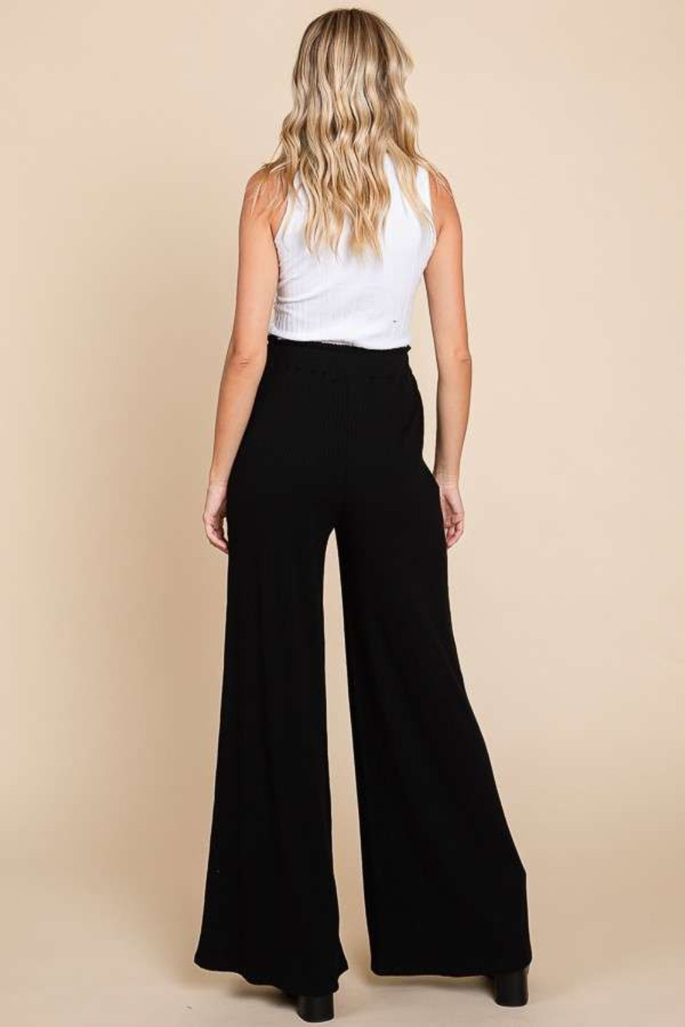 Culture Code Full Size High Waist Wide Leg Pants - Vitalis Collection