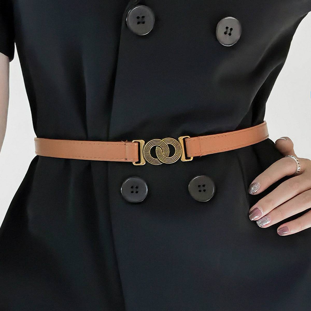 Alloy Buckle PU Belt - Vitalis Collection