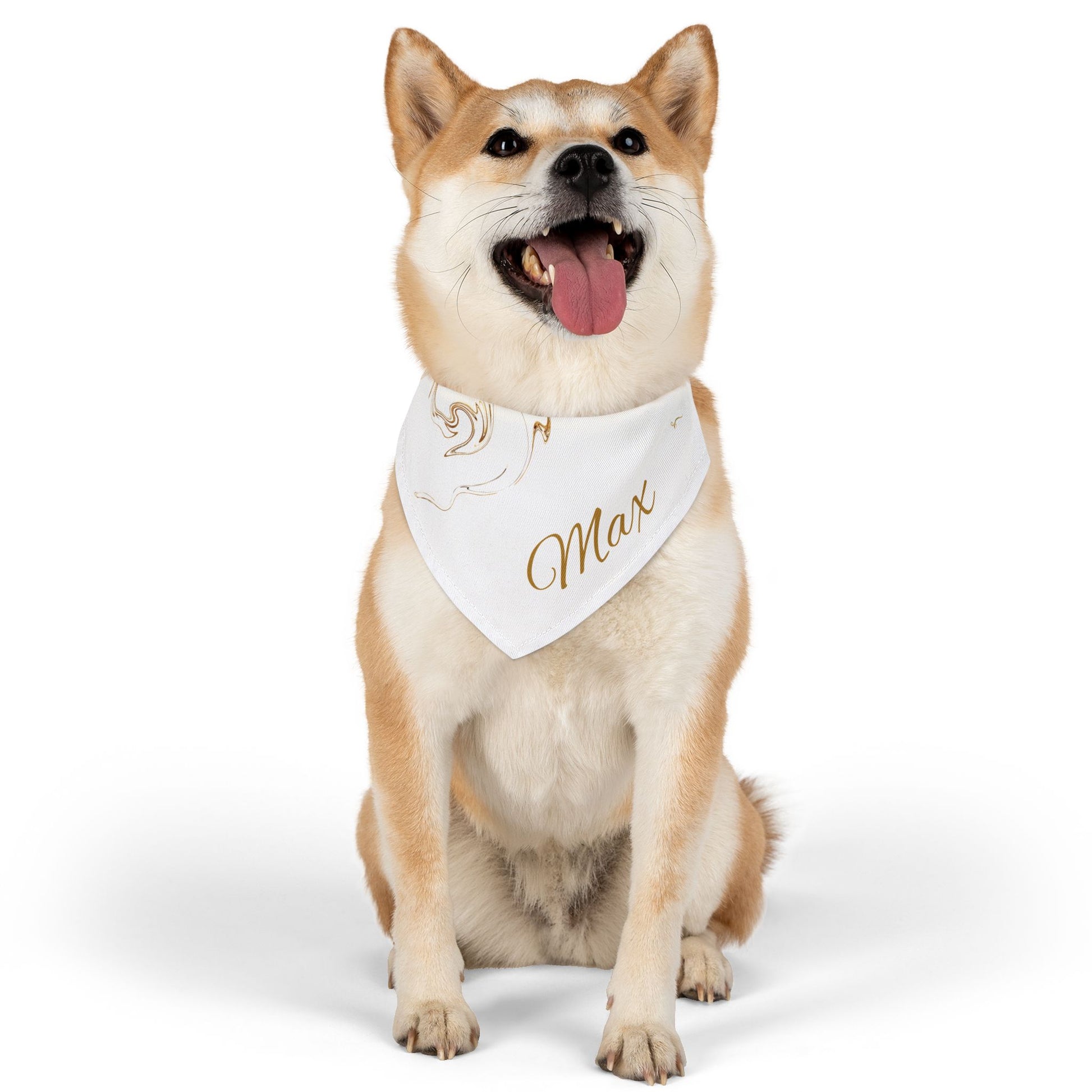 Personalized Pet Bandana Collar - Custom Name Dog Accessory for Stylish Pets - Vitalis Collection