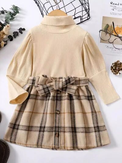 Turtleneck Long Sleeve Top and Skirt Set - Vitalis Collection