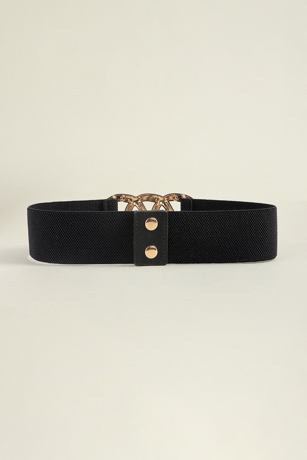 Zinc Alloy Buckle Elastic Wide Belt - Vitalis Collection