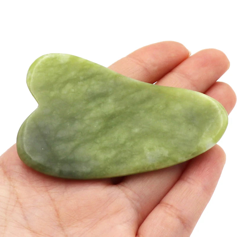 2pcs Gua Sha Massager Set for Face Care, Jade Rollers & Skin Lifting - Vitalis Collection
