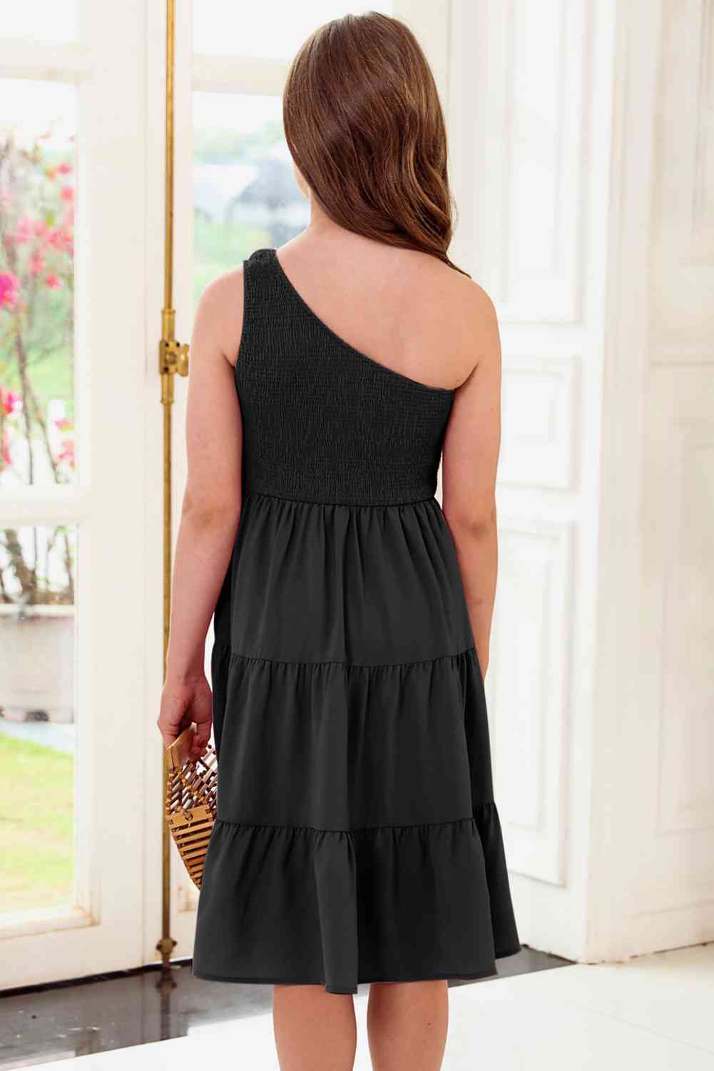 One-Shoulder Sleeveless Tiered Dress - Vitalis Collection