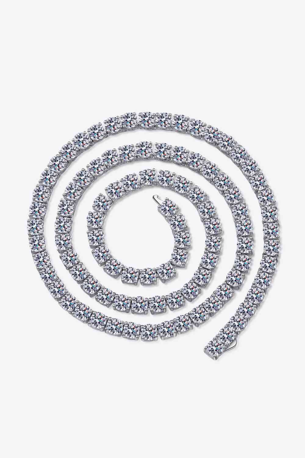 Moissanite Rhodium-Plated Necklace - Vitalis Collection
