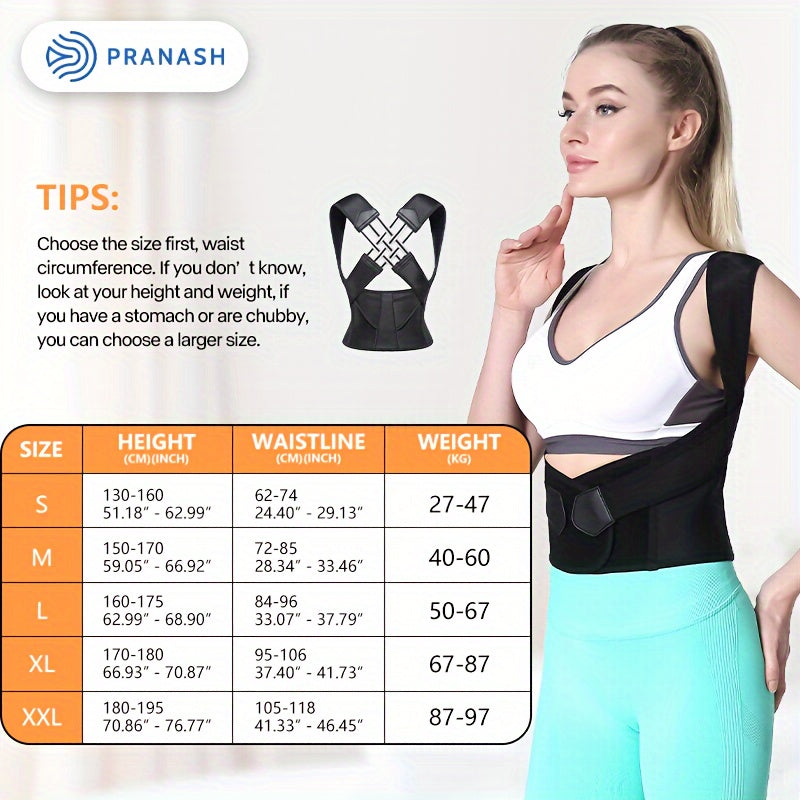 Adjustable Posture Corrector for Men and Women Breathable Spine Brace - Vitalis Collection