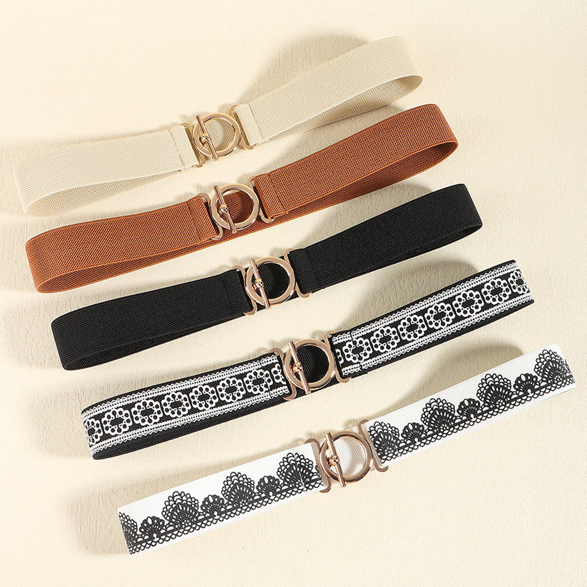 Toggle Clasp Elastic Belt - Vitalis Collection