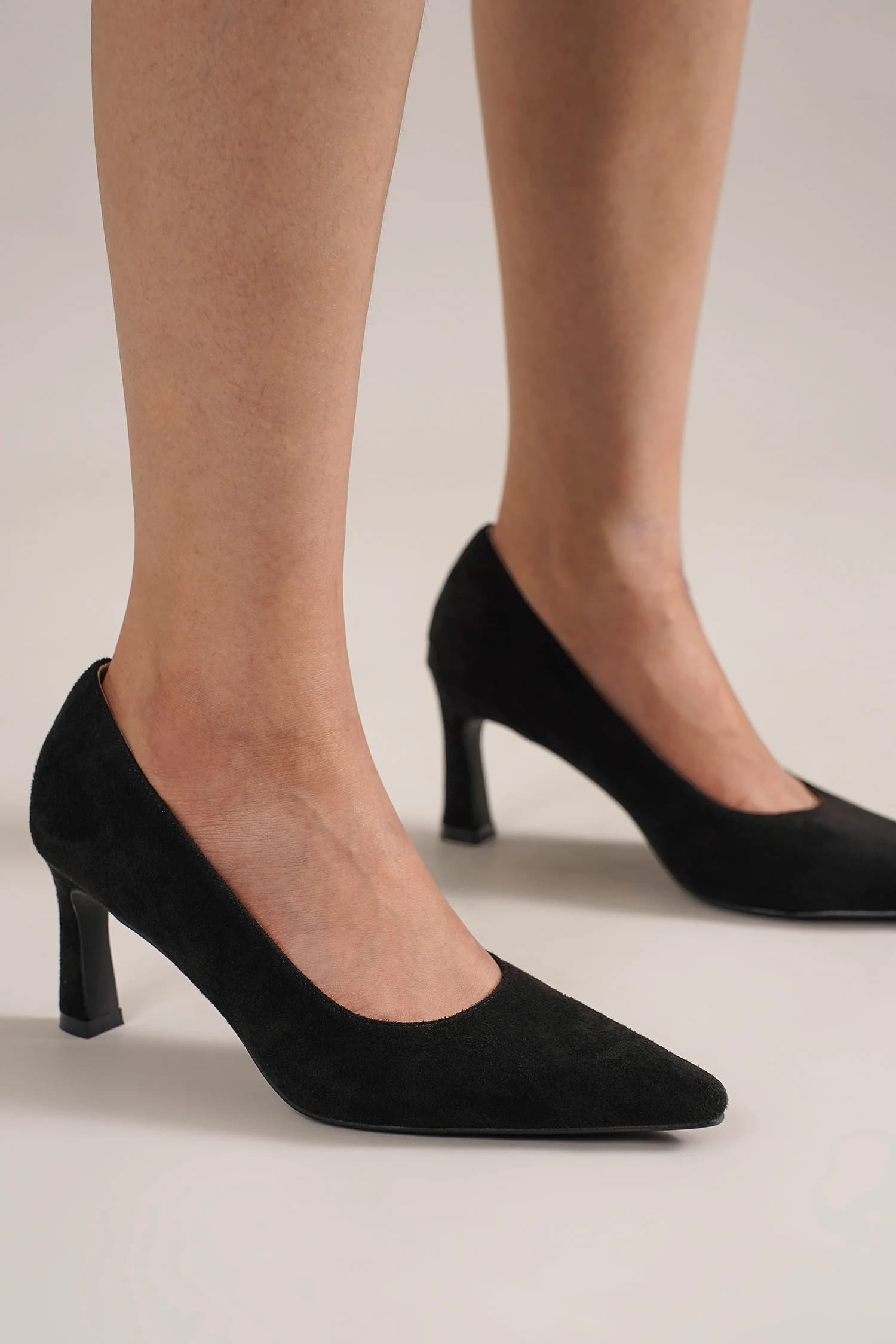 Beast Fashion Faux Suede Point Toe Pumps - Vitalis Collection