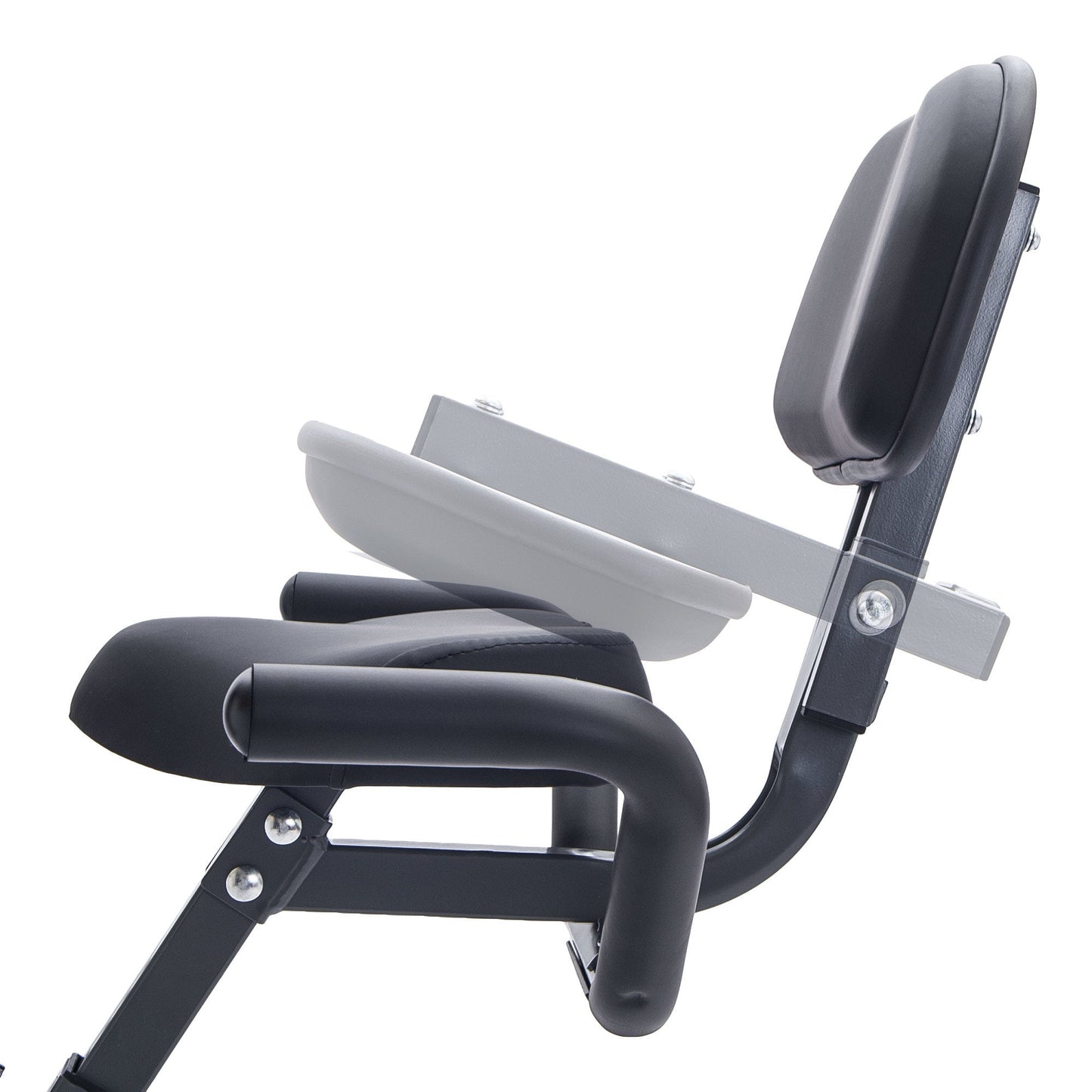Folding Exercise Bike, Fitness Upright and Recumbent X-Bike With 10-Level Adjustable Resistance, Arm Bands and Backrest - Vitalis Collection