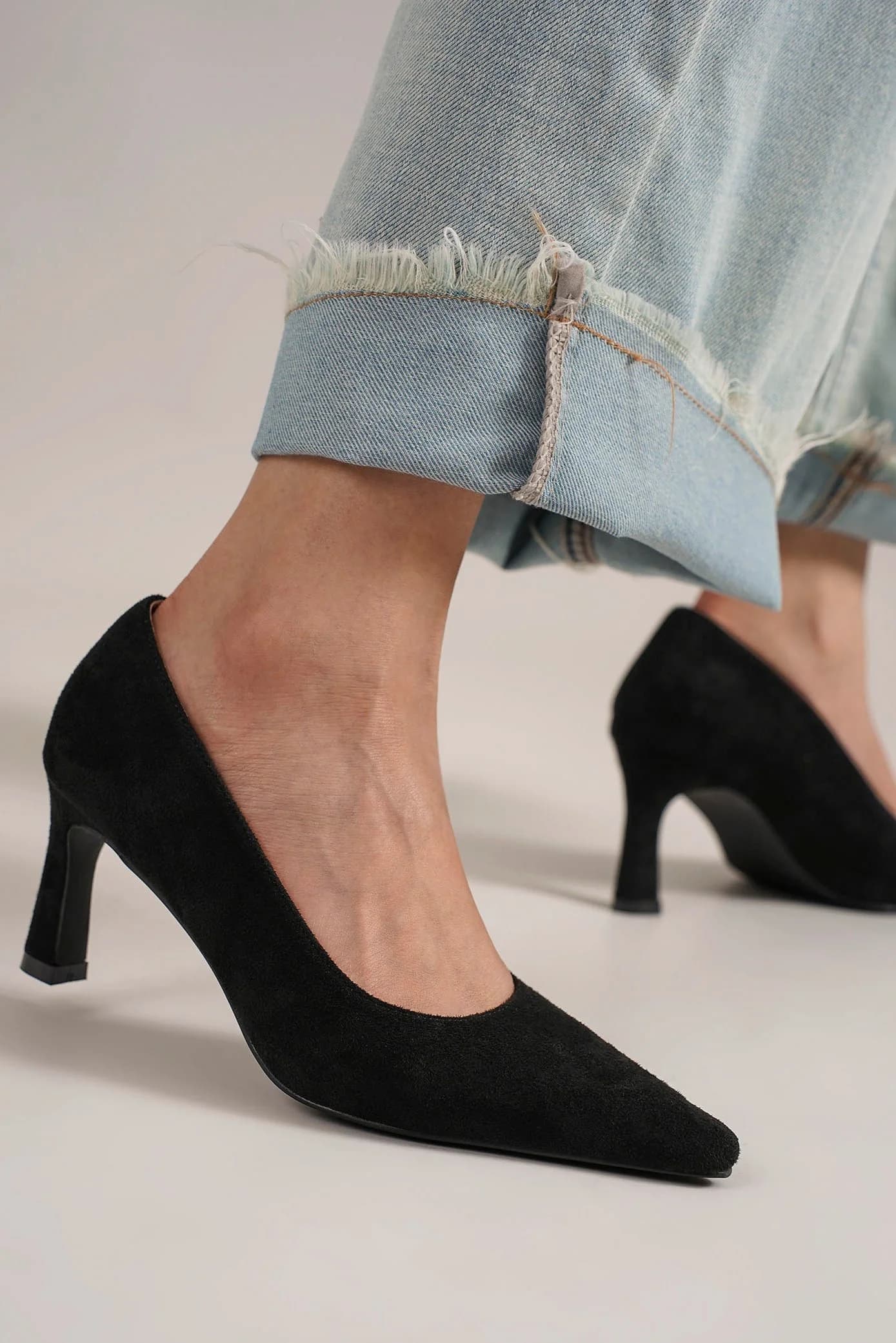 Beast Fashion Faux Suede Point Toe Pumps - Vitalis Collection