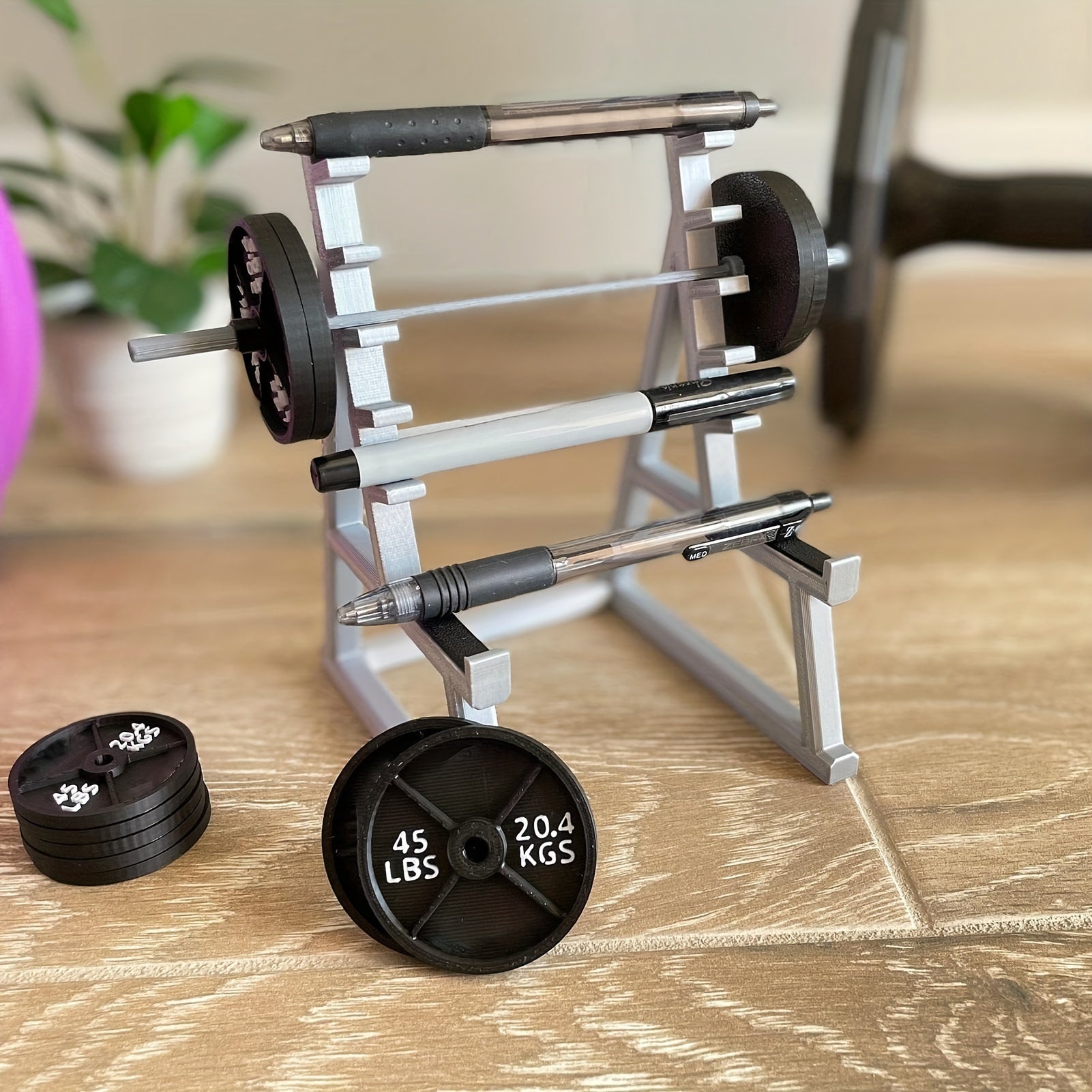 GymThemed Desk Pen Holder Ideal Gift for Fitness Fanatics - Vitalis Collection