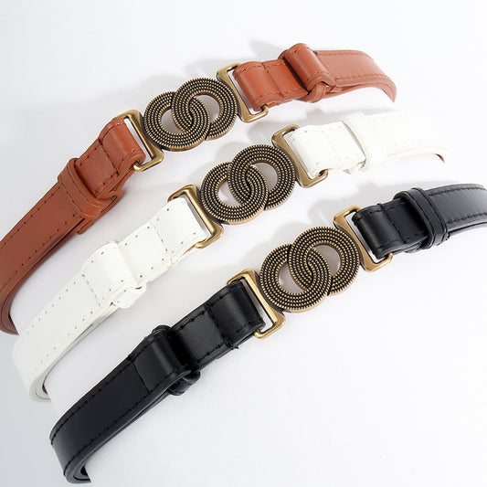 Alloy Buckle PU Belt - Vitalis Collection