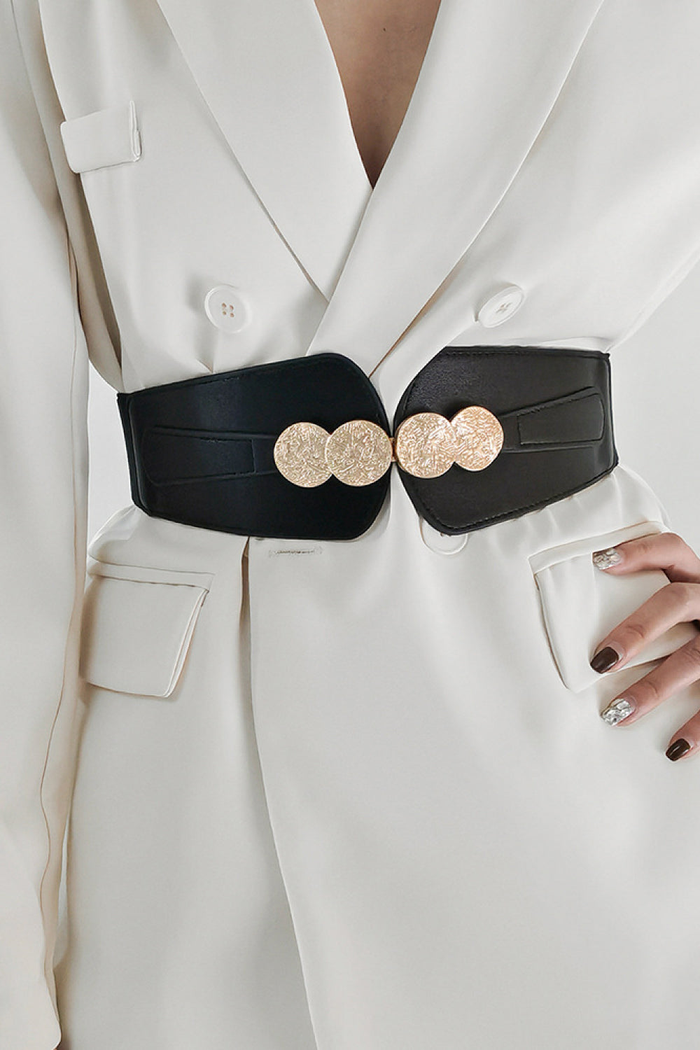 Alloy Buckle Elastic Belt - Vitalis Collection