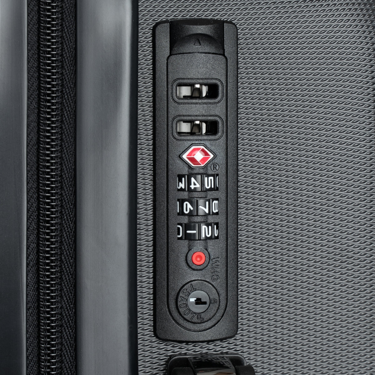 Elegant Black Travel Suitcase with Smooth Wheels - Vitalis Collection