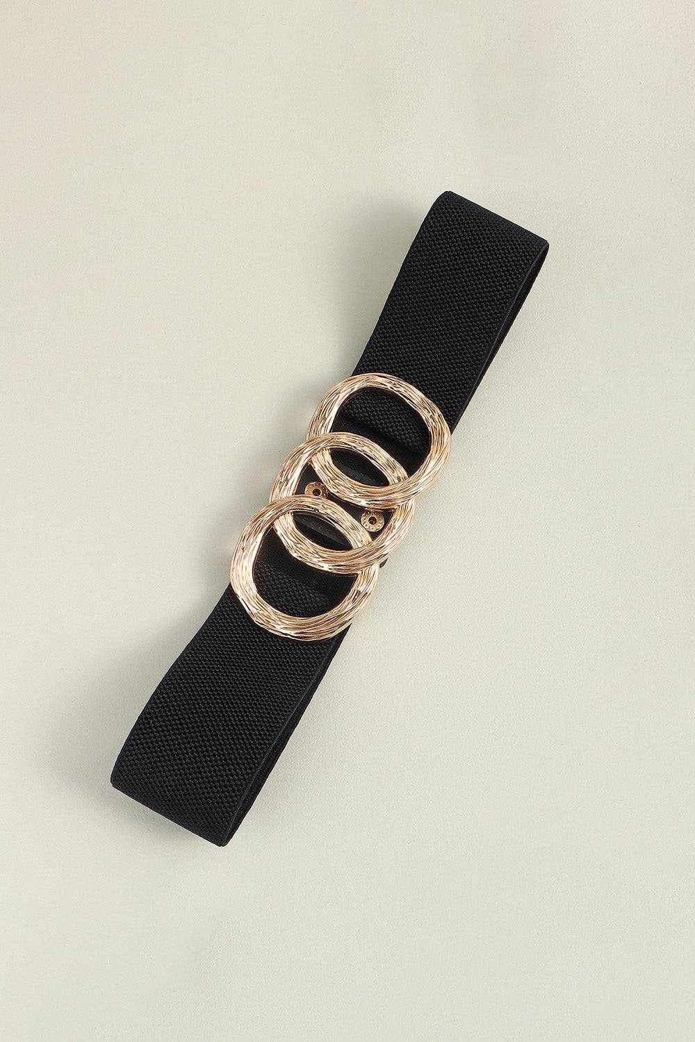 Zinc Alloy Buckle Elastic Wide Belt - Vitalis Collection
