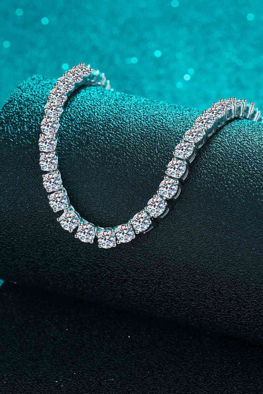 Moissanite Rhodium-Plated Necklace - Vitalis Collection