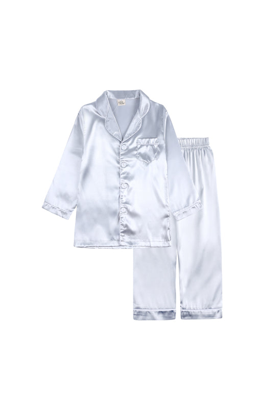 Children's Satin Long Sleeve Home Pajamas Sets - Vitalis Collection