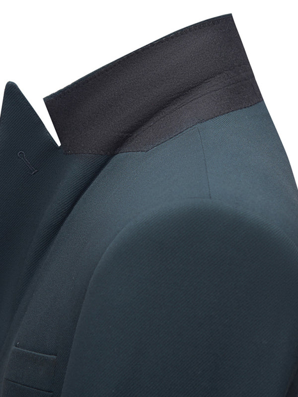 Men's Business Double-Breasted Woven Blazer Set - Vitalis Collection